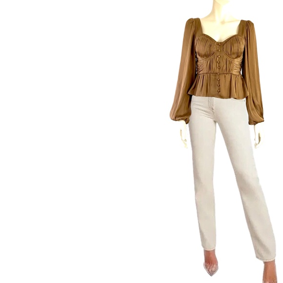 _ NEW w/tags GOOD AMERICAN Good '90s Icon high waist straight leg jeans - 6 - Picture 7 of 16